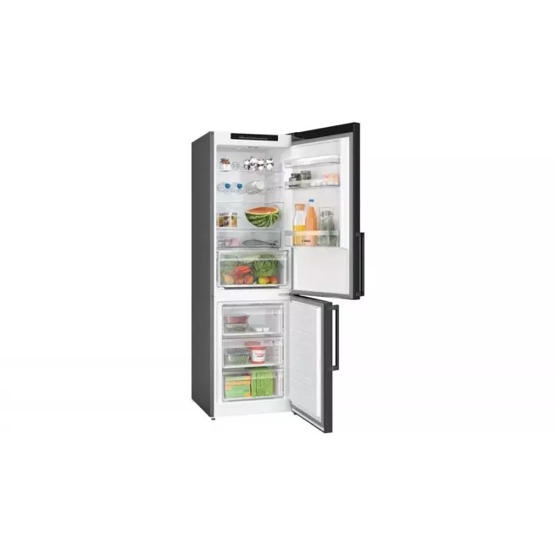 Bosch Serie 4 KGN36VXCT frigorífico combinado, 321 l (218 l + 103 l), classe energética C, aço inoxidável escuro