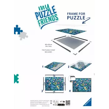 Moldura para puzzle Ravensburger 17901 – preta, para puzzles, idade recomendada 12+