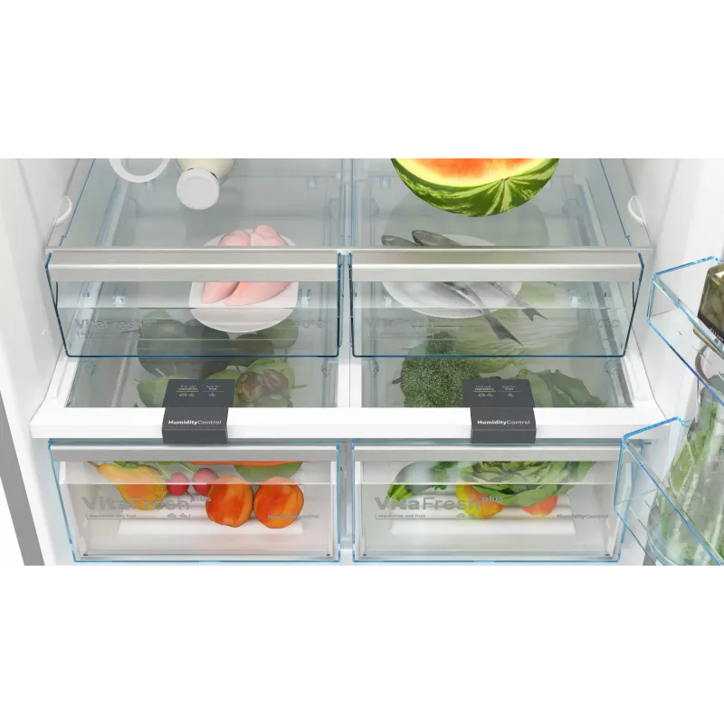Frigorífico combinado Bosch Serie 4 KGN86VIEA Independente 631 L Aço inoxidável