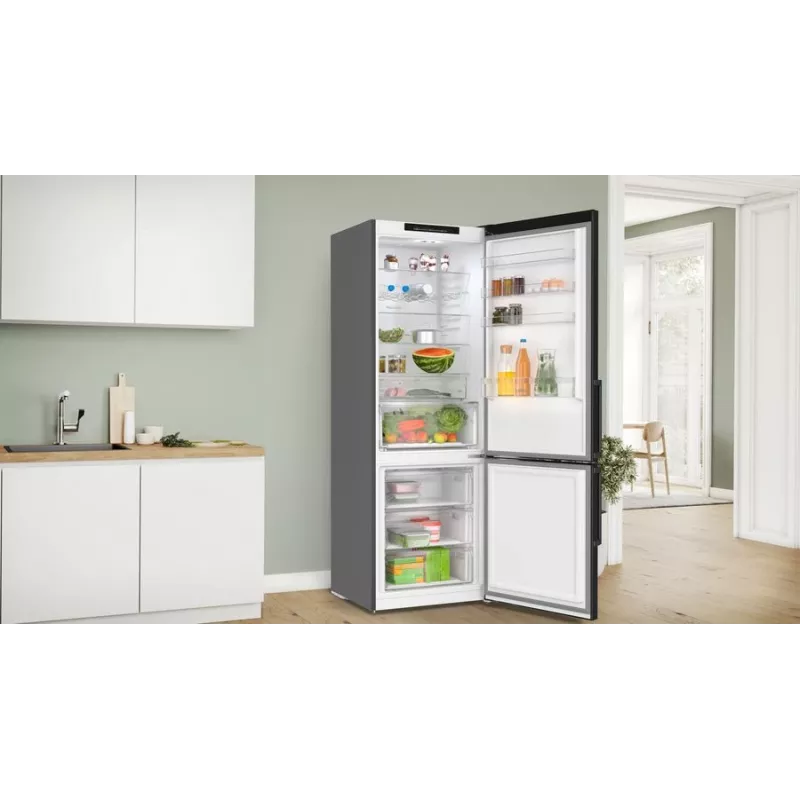 Frigorífico combinado Bosch Serie 4 KGN49VXCT Independente 440 l Aço inoxidável