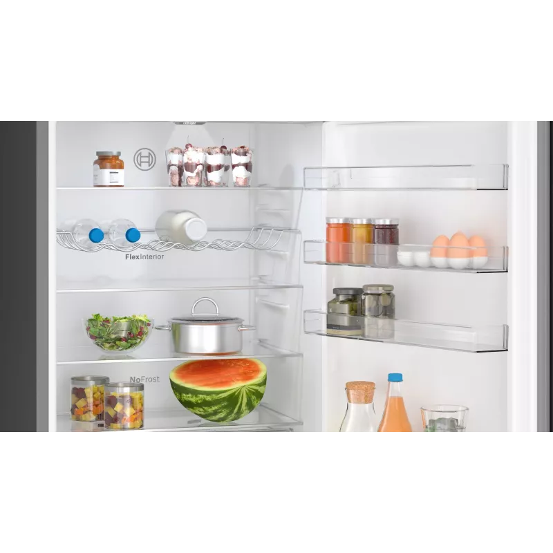 Frigorífico combinado Bosch Serie 4 KGN49VXCT Independente 440 l Aço inoxidável