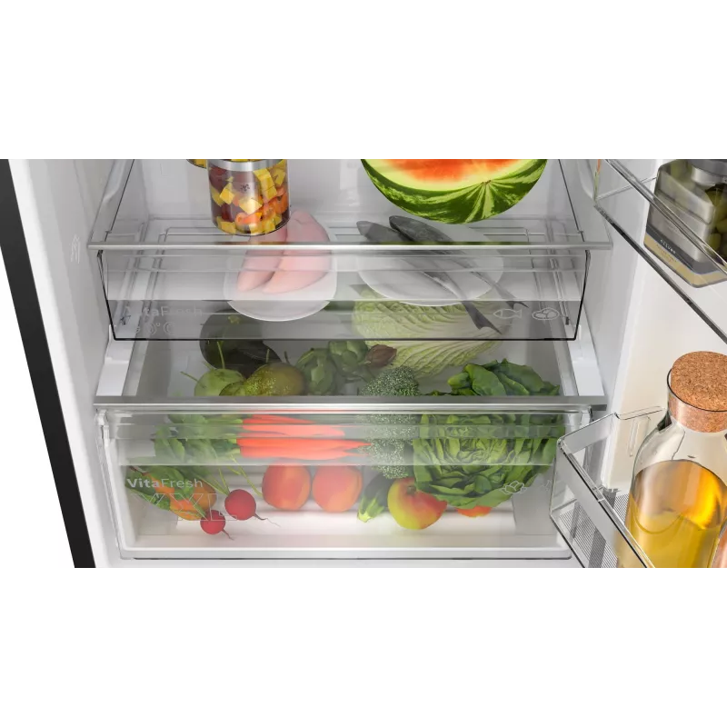Frigorífico combinado Bosch Serie 4 KGN49VXCT Independente 440 l Aço inoxidável