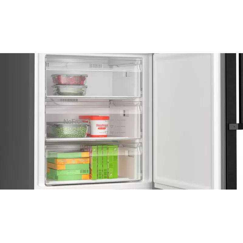 Frigorífico combinado Bosch Serie 4 KGN49VXCT Independente 440 l Aço inoxidável