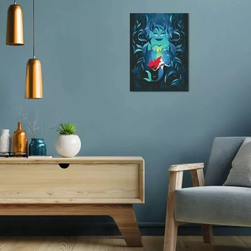 Conjunto de pintura Ravensburger CreArt Disney Ariel e Ursula 23732 — conjunto de pintura para crianças com motivo pré-impresso