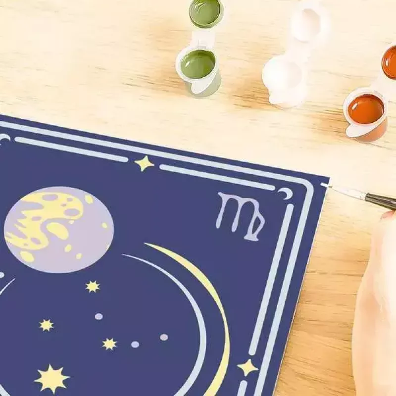 Conjunto de pintura Ravensburger CreArt Virgem signo zodiacal – modelo 23744, conjunto de trabalhos manuais para pintar