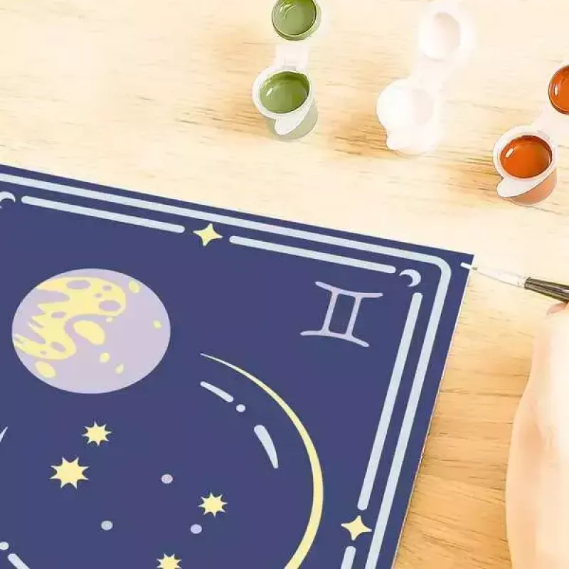 Conjunto de pintar por números Ravensburger CreArt Gémeos signo zodiacal — conjunto de pintura da Ravensburger (modelo 23742)