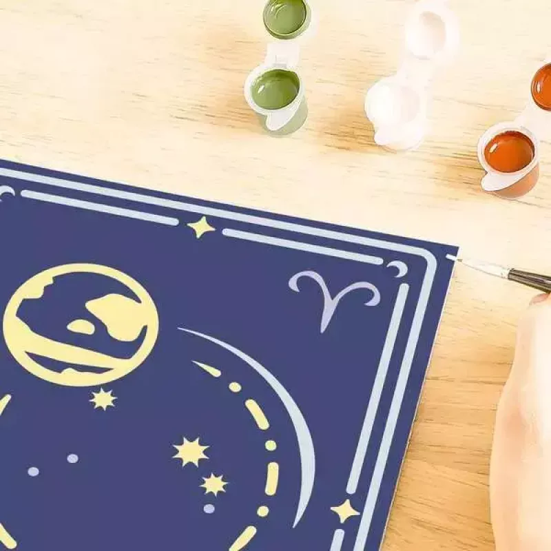 Conjunto de pintura Ravensburger CreArt — signo zodiacal Carneiro (modelo 23736)