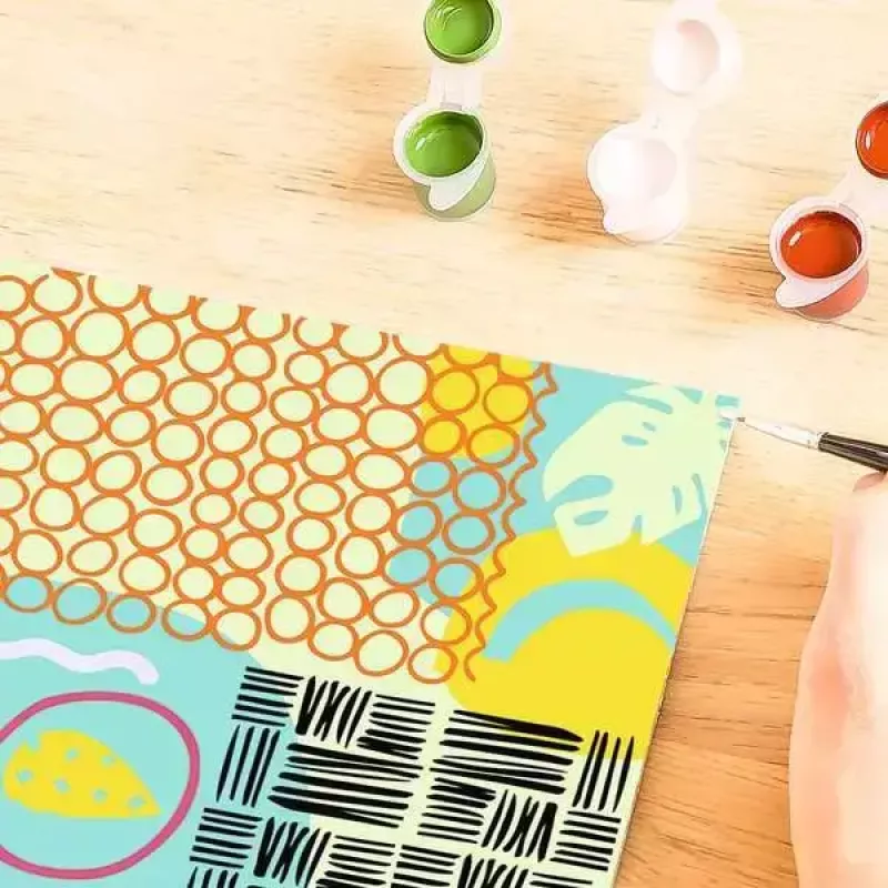 Conjunto de cores Ravensburger CreArt Funky Shapes – conjunto de pintura para projetos de arte criativa