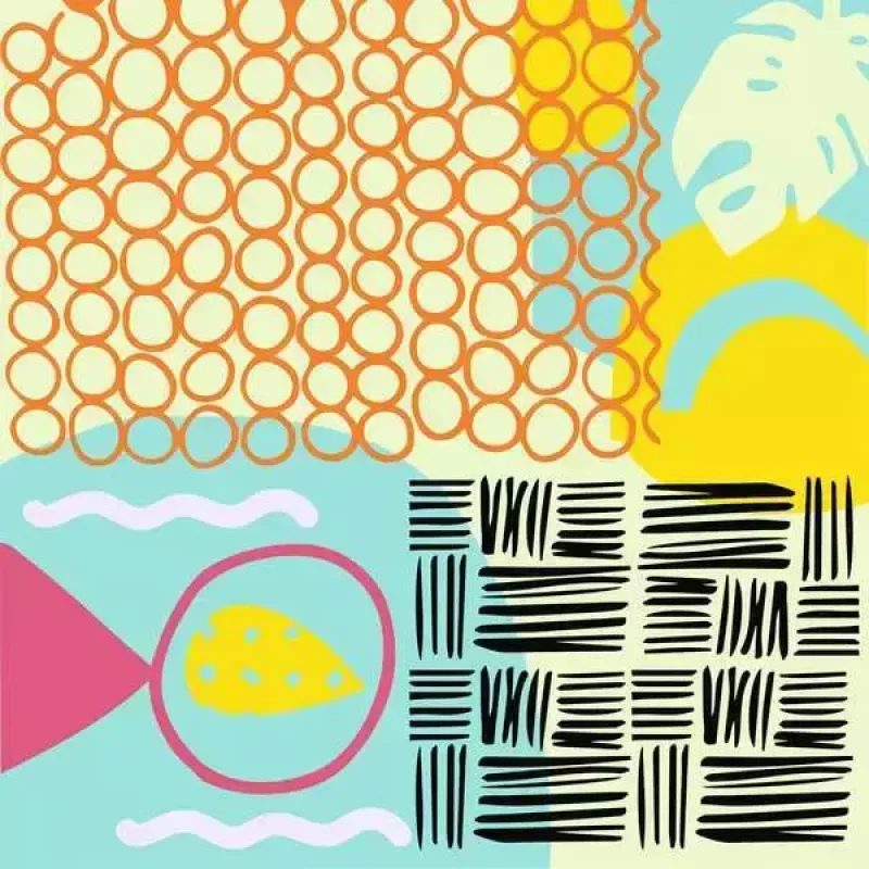 Conjunto de cores Ravensburger CreArt Funky Shapes – conjunto de pintura para projetos de arte criativa