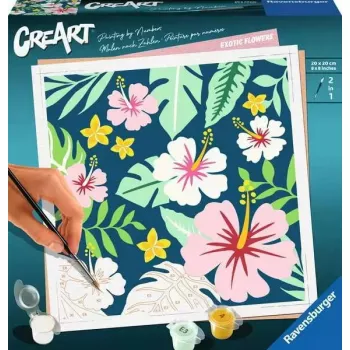Conjunto de pintura Ravensburger CreArt – Plantas exóticas (modelo 23729) pintar por números