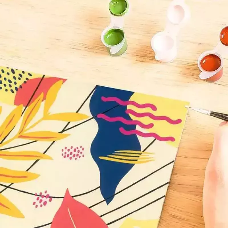 Conjunto de pintura Ravensburger CreArt Playful Plants — conjunto de pintura criativa, modelo 23638
