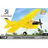 Brinquedo de construção Cobi Cessna 172 Skyhawk amarelo modelo 26621 – kit à escala