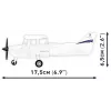 Brinquedo de construção Cobi Cessna 172 Skyhawk branco kit