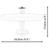 Brinquedo de construção Cobi Cessna 172 Skyhawk branco kit