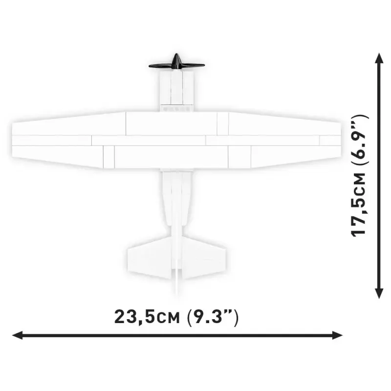 Brinquedo de construção Cobi Cessna 172 Skyhawk branco kit