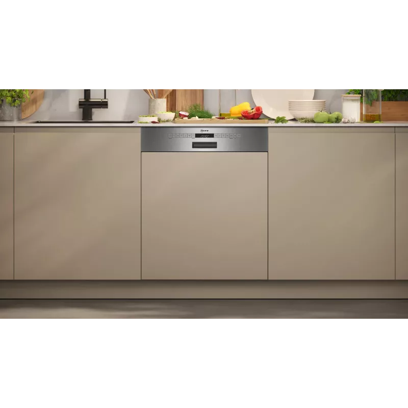 Máquina de lavar loiça Neff S145EAS01E parcialmente integrada 13 conjuntos de louça