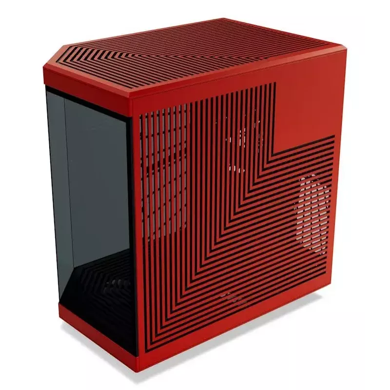 Caixa de PC HYTE Y70 Midi Tower preto, vermelho