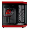 Caixa de PC HYTE Y70 Midi Tower preto, vermelho