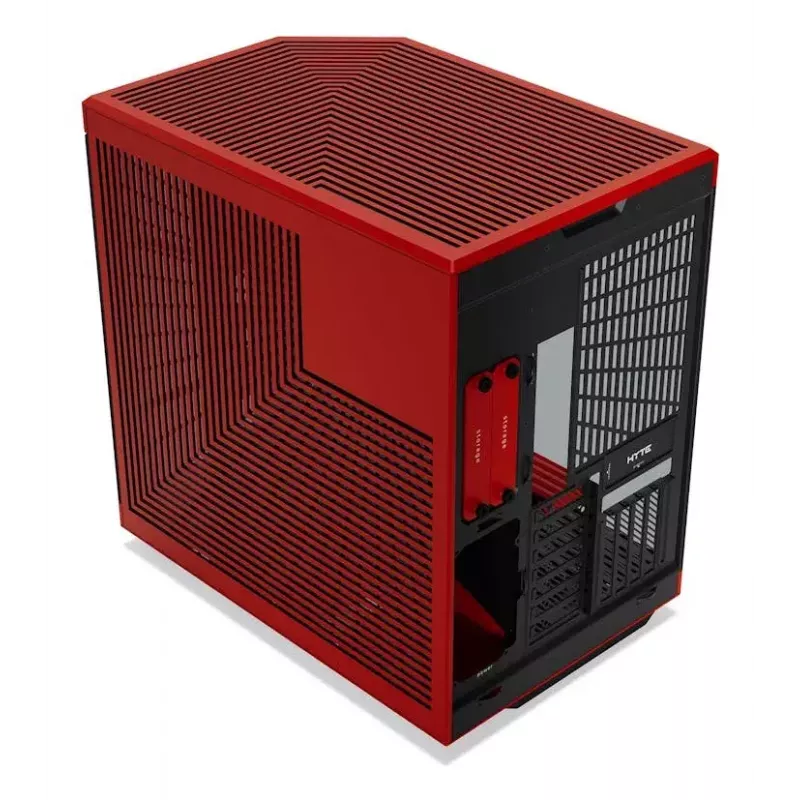 Caixa de PC HYTE Y70 Midi Tower preto, vermelho