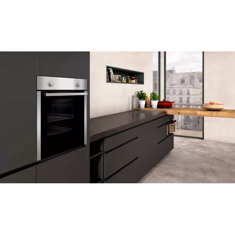 Conjunto de eletrodomésticos Neff BX18I com placa de indução sem zonas e forno elétrico