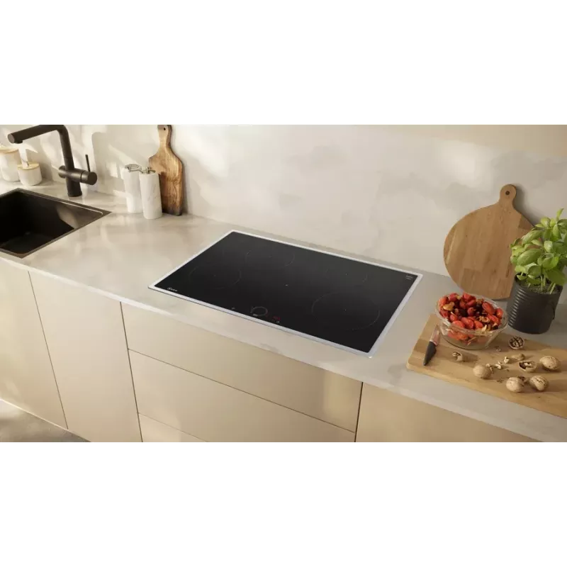Conjunto de eletrodomésticos Neff BX18I com placa de indução sem zonas e forno elétrico