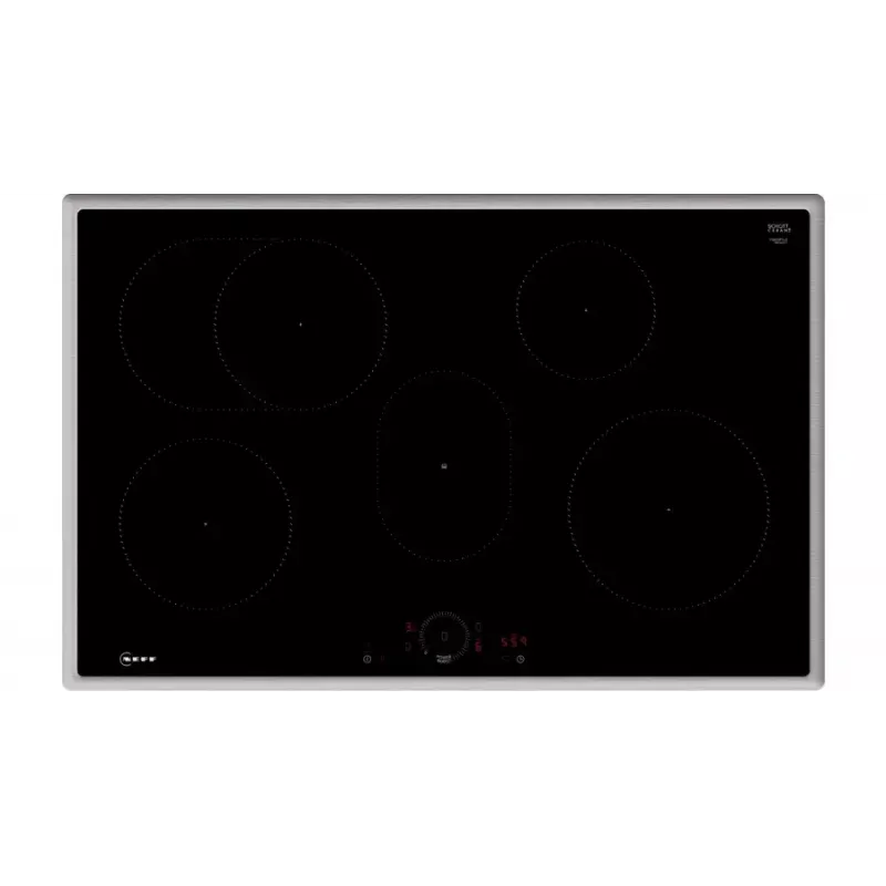 Conjunto de placa de indução e forno elétrico NEFF BX38IB – placa vitrocerâmica de 4 zonas, forno elétrico de 71 l, preto