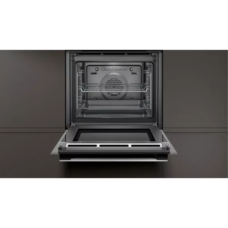 Conjunto de eletrodomésticos NEFF BX48P – placa de indução com zonas (4 zonas), forno elétrico 71 L, preto