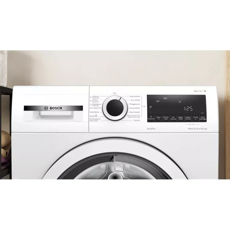 Máquina de lavar e secar roupa Bosch Serie 4 WNA13441 de instalação livre carga frontal branca