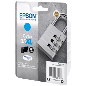 Cartucho Epson Padlock Singlepack ciano 35XL DURABrite Ultra Ink