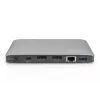 Docking station DIGITUS USB-C – 2x USB Type-C / 2x USB 3.0 10 Gbit/s / USB 3.0 5 Gbit/s / 2x DP / GbE / Micro-SD / SD / 3,5 mm – 60 W USB Power Delivery