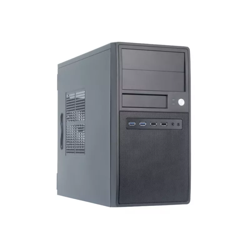 Caixa de computador Chieftec CT-04B-OP Mini Tower preta