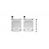 Conjunto de suporte para SSD FRACTAL DESIGN – tipo B branco pack de dois