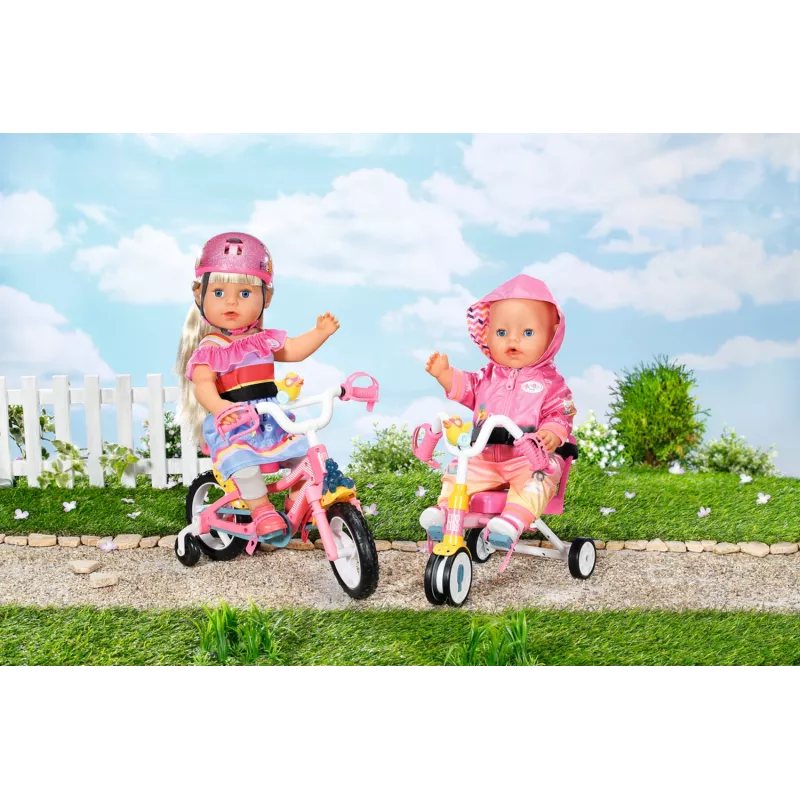 BABY born Triciclo - conjunto de bicicleta para boneca