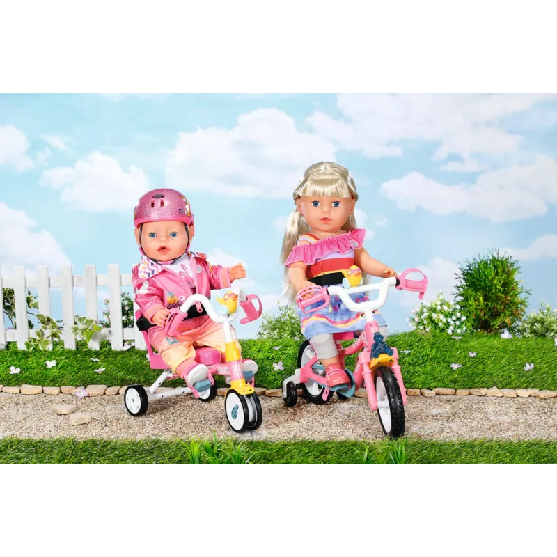 BABY born Triciclo - conjunto de bicicleta para boneca