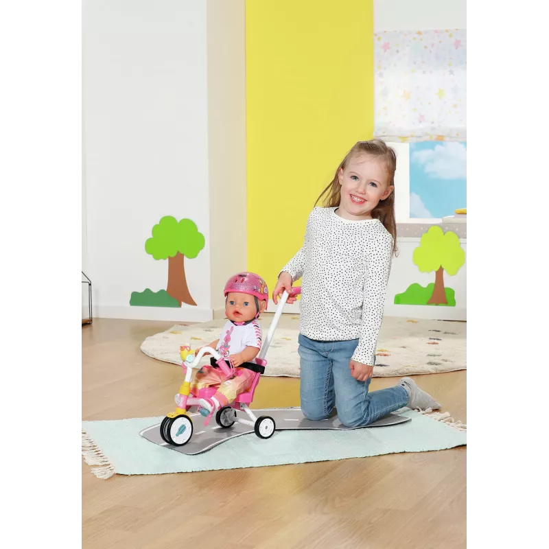 BABY born Triciclo - conjunto de bicicleta para boneca