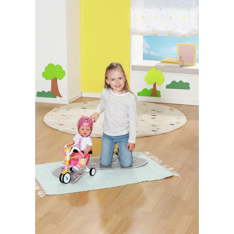 BABY born Triciclo - conjunto de bicicleta para boneca