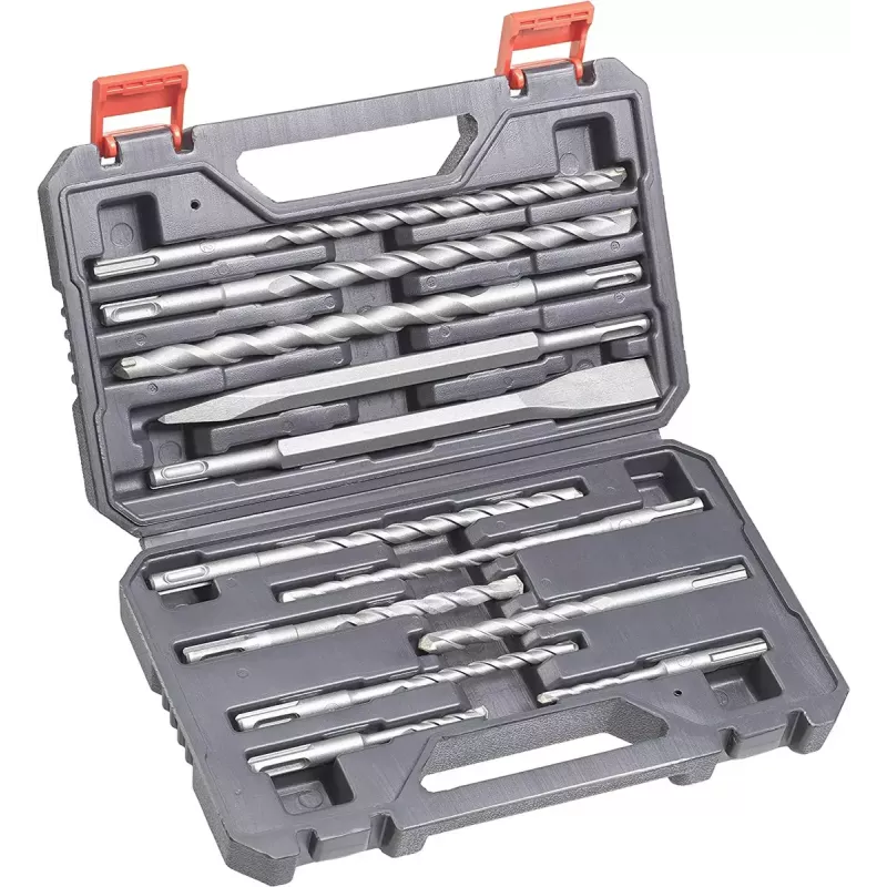 Conjunto de brocas e escopros SDS-Plus Einhell 12 peças martelo perfurador 10 brocas