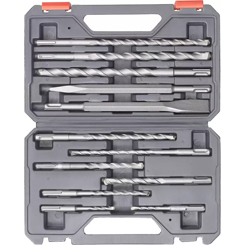 Conjunto de brocas e escopros SDS-Plus Einhell 12 peças martelo perfurador 10 brocas