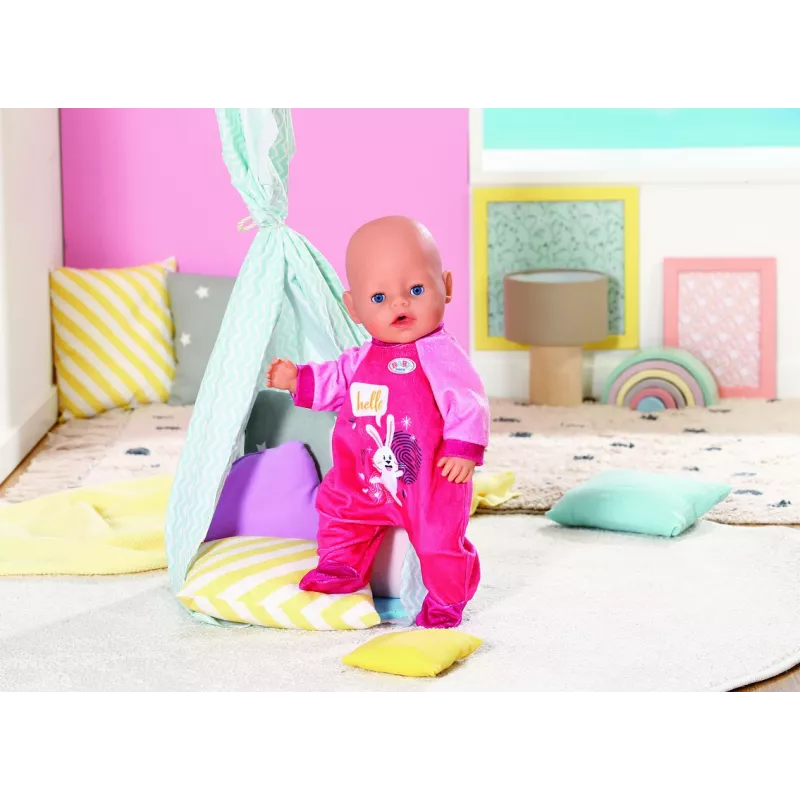 BABY born Fato de corpo inteiro para boneca 832646 — roupa dobrável para boneca, idade recomendada 3+