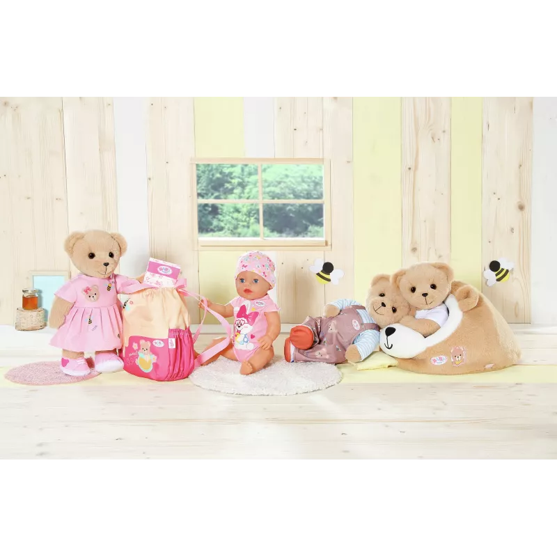 Toca de brincar em peluche urso ZAPF creation BABY born — acessório de brincar em peluche para bonecas