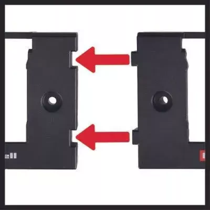Suporte de parede para bateria Einhell PXC preto compatível com baterias Power X-Change