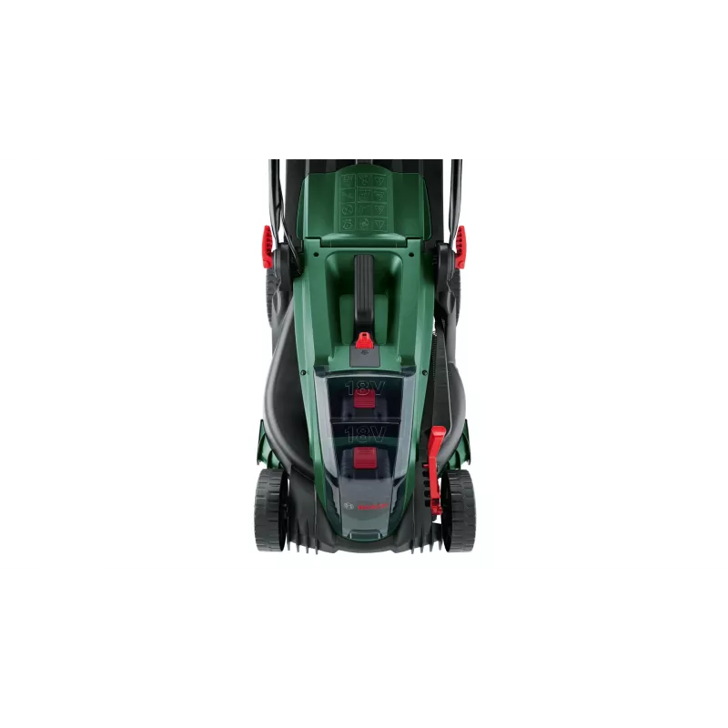 Cortador de relva Bosch 37-550 com tração às rodas a bateria preto, verde