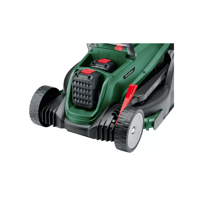 Cortador de relva Bosch 37-550 com tração às rodas a bateria preto, verde
