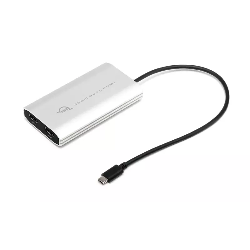 Adaptador gráfico USB OWC CADPDL2HDMI 3840 x 2160 píxeis prateado