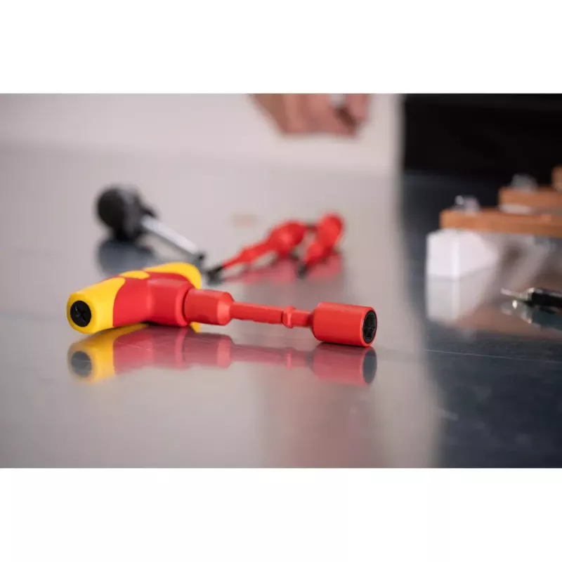 Wiha TorqueVario-S T electric 2933 chave de fendas dinamométrica com punho em T, 5-14 Nm
