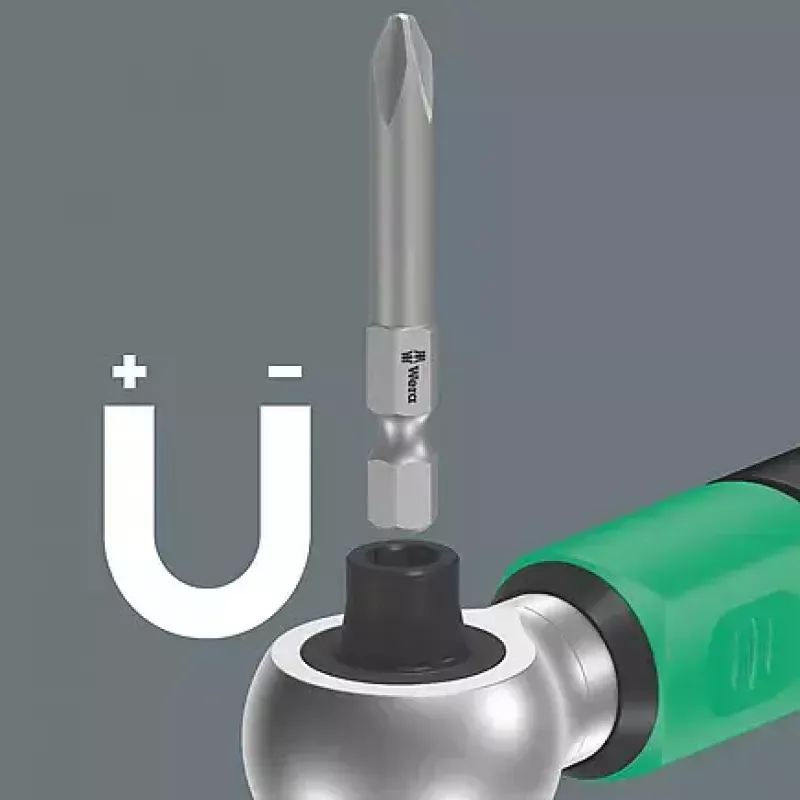 Wera 05075832001 Safe-Torque A 2 Set 1 conjunto de chave dinamométrica com roquete, 23 peças, sextavado de 1/4", 2–12 Nm, preto/verde