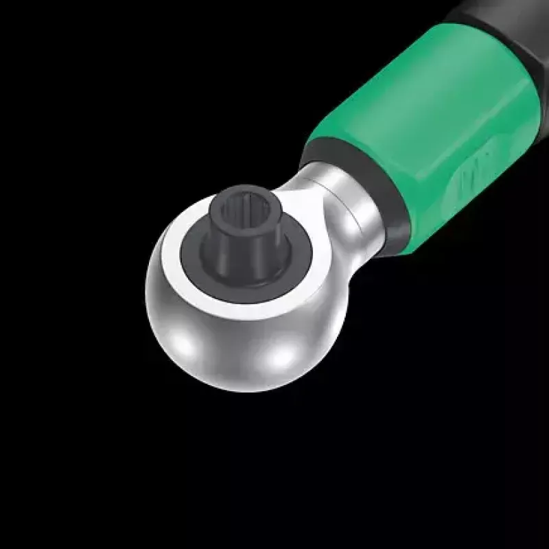 Wera 05075832001 Safe-Torque A 2 Set 1 conjunto de chave dinamométrica com roquete, 23 peças, sextavado de 1/4", 2–12 Nm, preto/verde