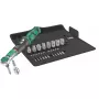 Wera 05075832001 Safe-Torque A 2 Set 1 conjunto de chave dinamométrica com roquete, 23 peças, sextavado de 1/4", 2–12 Nm, preto/verde