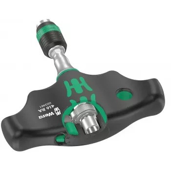 Chave de roquete Wera 05023461001 1/4 polegadas encaixe preto verde