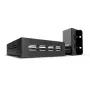 Lindy extensor USB 2.0 Cat.6 de 4 portas 50 m, transmissor e recetor de rede, 50 m, 480 Mbit/s, Cat5, Cat5e, Cat6, NS1021, bronze fosforoso